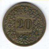 20 Rappen 1859 - vorz&uuml;glich